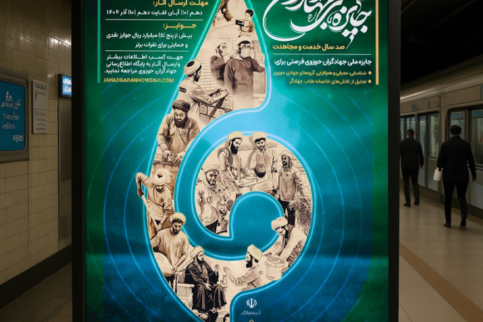 پوستر جایزه ملی جهادگران حوزوی