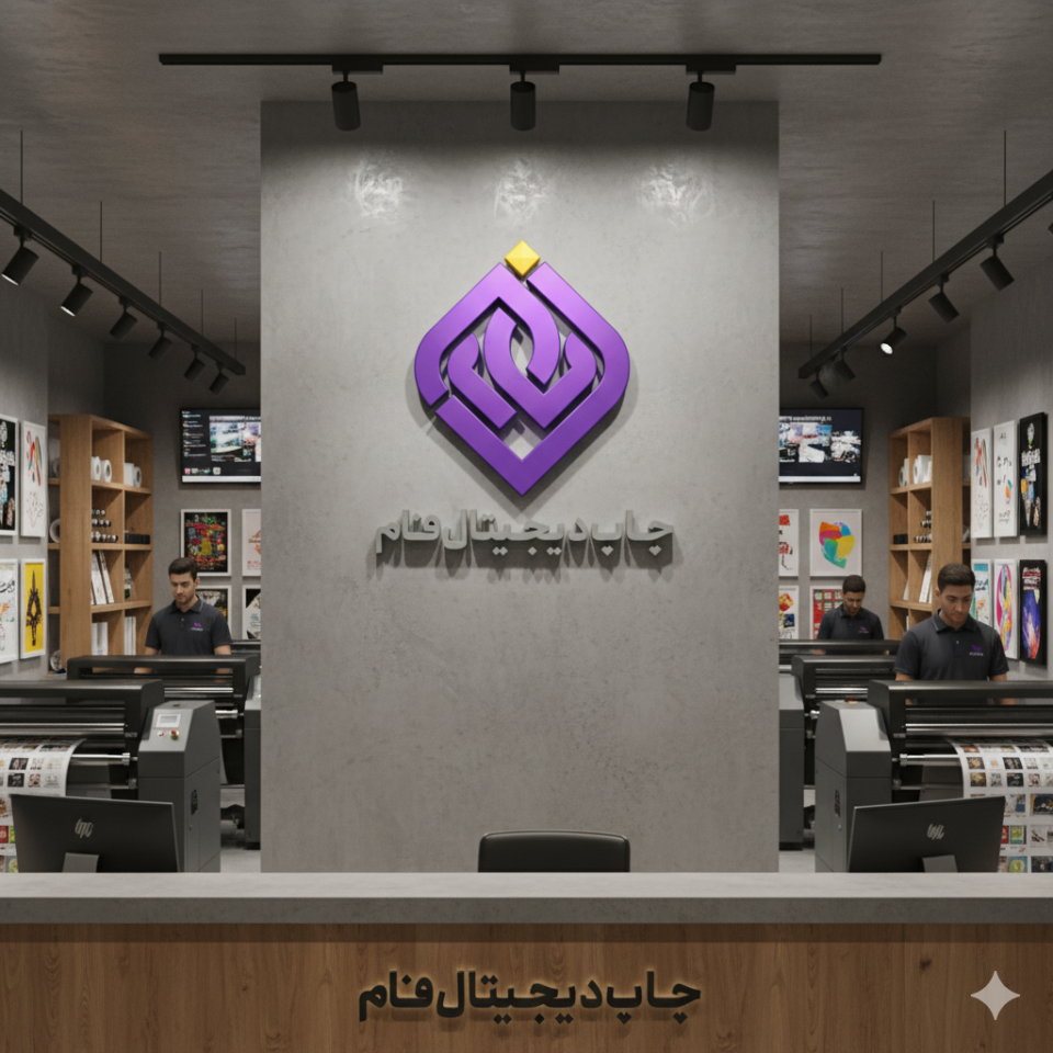 طراحی لوگو و هویت بصری چاپ دیجیتال فام